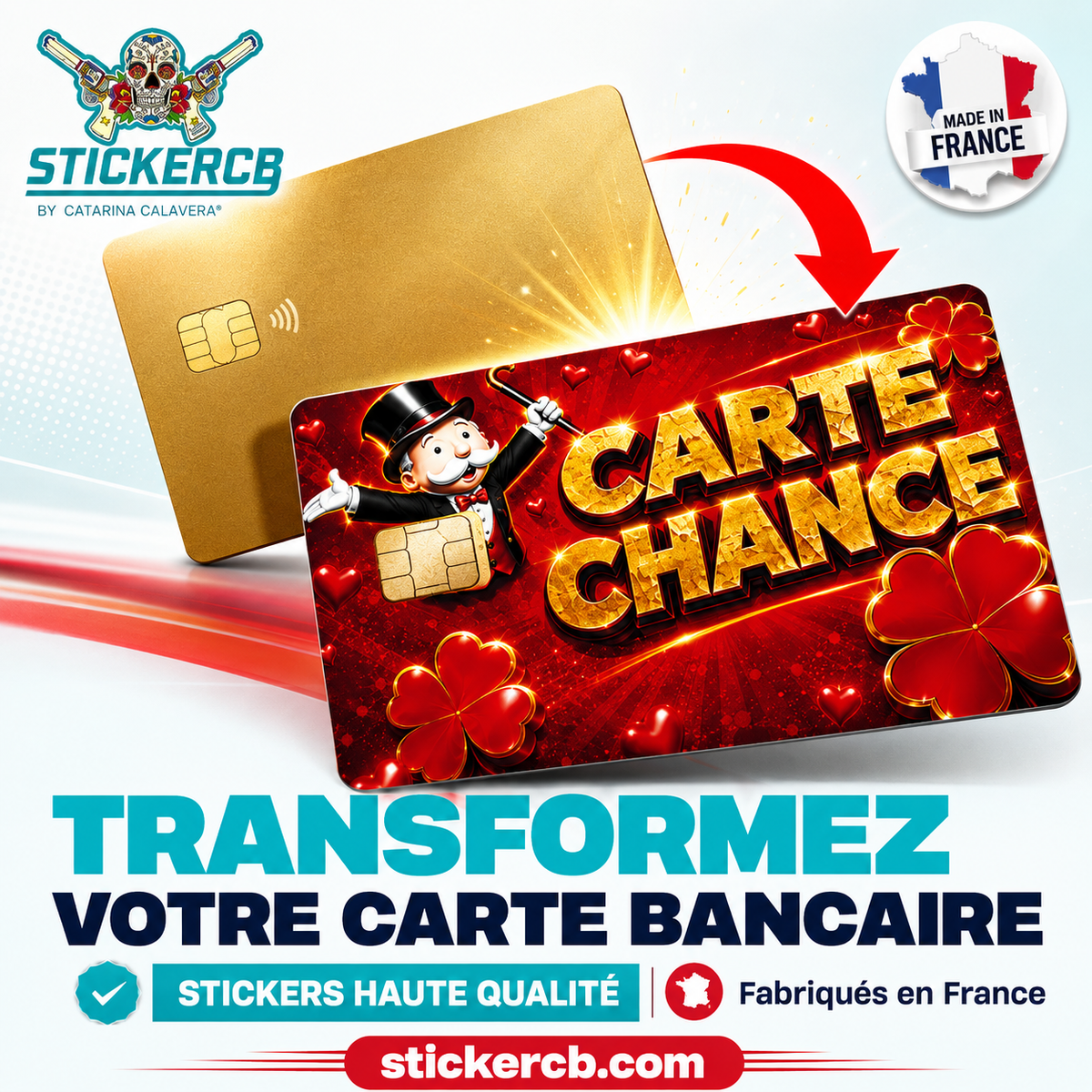 Les stickers décoratifs pour carte bancaire