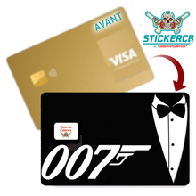 Charger l'image dans la galerie, Double zéro sept - Sticker pour carte bancaire, format US