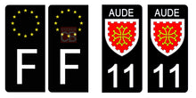 Load image into Gallery viewer, 11 AUDE - Stickers pour plaque d'immatriculation, disponible pour AUTO et MOTO
