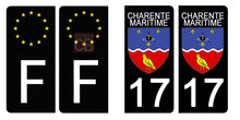 Load image into Gallery viewer, 17 CHARENTE MARITIME - Stickers pour plaque d'immatriculation, disponible pour AUTO et MOTO