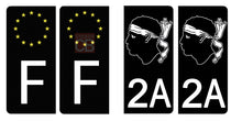 Load image into Gallery viewer, 2A CORSE - Stickers pour plaque d'immatriculation, disponible pour AUTO et MOTO