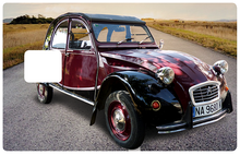 Load image into Gallery viewer, 2 cv Citroën - Sticker pour carte bancaire, disponible en deux formats.