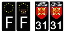 Load image into Gallery viewer, 31 HAUTE GARONNE - Stickers pour plaque d'immatriculation, disponible pour AUTO et MOTO