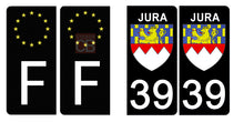 Load image into Gallery viewer, 39 JURA - Stickers pour plaque d'immatriculation, disponible pour AUTO et MOTO