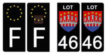 Load image into Gallery viewer, 46 LOT - Stickers pour plaque d'immatriculation, disponible pour AUTO et MOTO