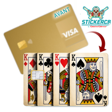 Charger l'image dans la galerie, 4 ROIS - Sticker pour carte bancaire, Format US