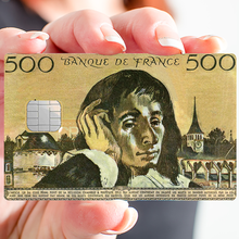 Load image into Gallery viewer, Pascal 500 francs - sticker pour carte bancaire