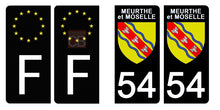 Load image into Gallery viewer, 54 MEURTHE et MOSELLE - Stickers pour plaque d'immatriculation, disponible pour AUTO et MOTO