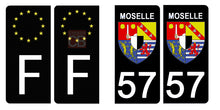 Load image into Gallery viewer, 57 MOSELLE - Stickers pour plaque d'immatriculation, disponible pour AUTO et MOTO