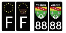 Load image into Gallery viewer, 88 VOSGES - Stickers pour plaque d'immatriculation, disponible pour AUTO et MOTO