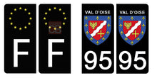 Load image into Gallery viewer, 95 VAL D'OISE - Stickers pour plaque d'immatriculation, disponible pour AUTO et MOTO
