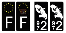 Load image into Gallery viewer, 972 MARTINIQUE - Stickers pour plaque d'immatriculation, disponible pour AUTO et MOTO