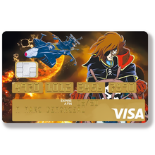 Load image into Gallery viewer, Tribute to ALBATOR ( fan art), édition limitée 100 ex - Sticker pour carte bancaire, disponible en deux formats.