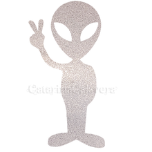 Charger l'image dans la galerie, 2 Stickers, Alien, Rétro-Réfléchissants pour Casques, Moto, vélo, trottinette