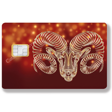 Charger l'image dans la galerie, Les signes astrologiques, 12 signes, Sticker pour carte bancaire, format US