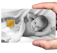 Charger l'image dans la galerie, Sticker personnalisé pour carte bancaire, format US , avec votre image préférée