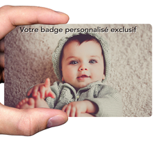 Charger l'image dans la galerie, Sticker personnalisé pour badge, avec votre image préférée, format carte bancaire