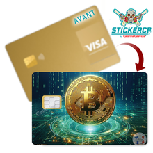 Charger l'image dans la galerie, Bitcoins - Stickers pour carte bancaire