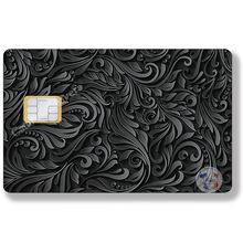Load image into Gallery viewer, Black cashmere - credit card sticker, US format
