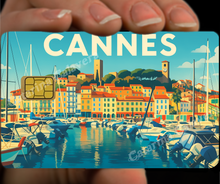 Load image into Gallery viewer, Cannes, Sticker pour carte bancaire, format US