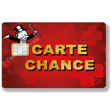Load image into Gallery viewer, Carte Chance - Sticker pour carte bancaire, disponible en deux formats.