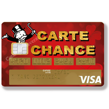 Load image into Gallery viewer, Carte Chance - Sticker pour carte bancaire, disponible en deux formats.