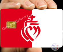 Load image into Gallery viewer, Coeur Vendéens - Sticker pour carte bancaire, disponible en deux formats.