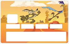 Load image into Gallery viewer, Wild Coyote, Fan Art, édition limitée 100 ex. – Sticker pour carte bancaire, disponible en deux formats.