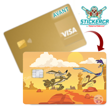 Charger l'image dans la galerie, Wild Coyote, Fan Art, édition limitée 100 ex. – Sticker pour carte bancaire, disponible en deux formats.