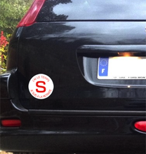 Load image into Gallery viewer, Sticker disque conduite SENIOR, j'ai le temps... Je suis à la retraite