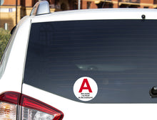 Load image into Gallery viewer, Sticker, Disque A, jeune conducteur, Moi aussi, j'ai peur