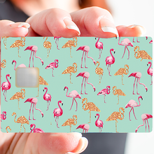 Charger l'image dans la galerie, Les Flamants roses - Sticker pour carte bancaire, disponible en deux formats.