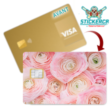 Load image into Gallery viewer, Peony Flower - Credit card sticker, available in two sizes.