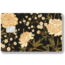 Load image into Gallery viewer, Fleurs d'or - Sticker pour carte bancaire, disponible en deux formats.