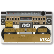 Charger l'image dans la galerie, Ghetto Blaster 80 – Sticker pour carte bancaire, disponible en deux formats.