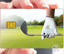 Charger l'image dans la galerie, Golf - Sticker pour carte bancaire, disponible en deux formats.