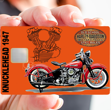 Load image into Gallery viewer, KNUCKLEHEAD 1947, édition limitée 100 ex - Sticker pour carte bancaire, disponible en deux formats.