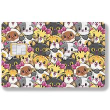 Load image into Gallery viewer, Never too many cats - Bank card sticker, available in two sizes.