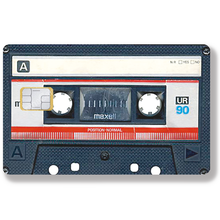 Load image into Gallery viewer, Cassette audio, K7 - Sticker pour carte bancaire, disponible en deux formats.