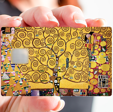 Load image into Gallery viewer, Klimt, l'arbre de vie - Sticker pour carte bancaire, disponible en deux formats.