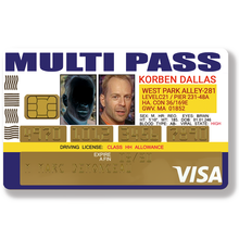 Load image into Gallery viewer, KORBEN Multi Pass – Sticker pour carte bancaire, disponible en deux formats.