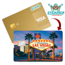 Charger l'image dans la galerie, Las Vegas, Sticker pour carte bancaire- Sticker pour carte bancaire, disponible en deux formats.