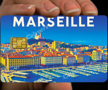 Load image into Gallery viewer, Marseille, Sticker pour carte bancaire, format US