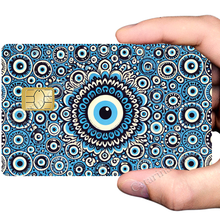 Load image into Gallery viewer, Nazar boncuğu - Sticker pour carte bancaire, format US