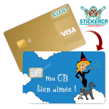 Charger l'image dans la galerie, Ma CB bien aimée! – Sticker pour carte bancaire, disponible en deux formats.
