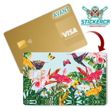 Charger l'image dans la galerie, Oiseaux de paradis - Sticker pour carte bancaire, disponible en deux formats.
