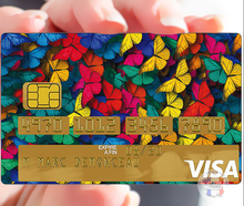 Charger l'image dans la galerie, Les papillons - Sticker pour carte bancaire, disponible en deux formats.