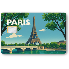 Load image into Gallery viewer, Paris, Sticker pour carte bancaire, format US