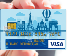 Load image into Gallery viewer, Paris 2024 - Sticker pour carte bancaire, disponible en deux formats.