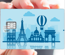 Load image into Gallery viewer, Paris 2024 - Sticker pour carte bancaire, disponible en deux formats.